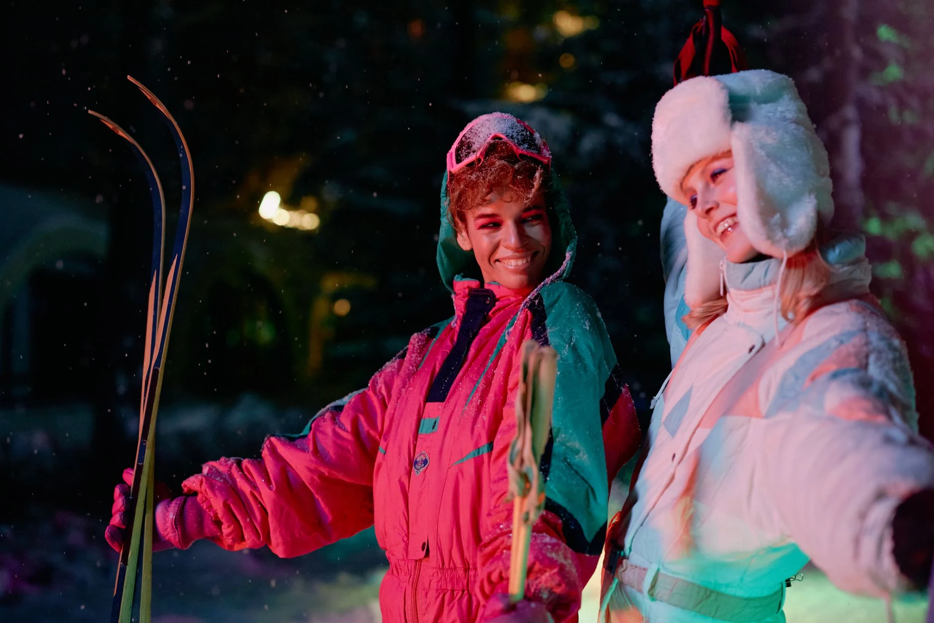 Combinaison de ski des années 80 pour homme